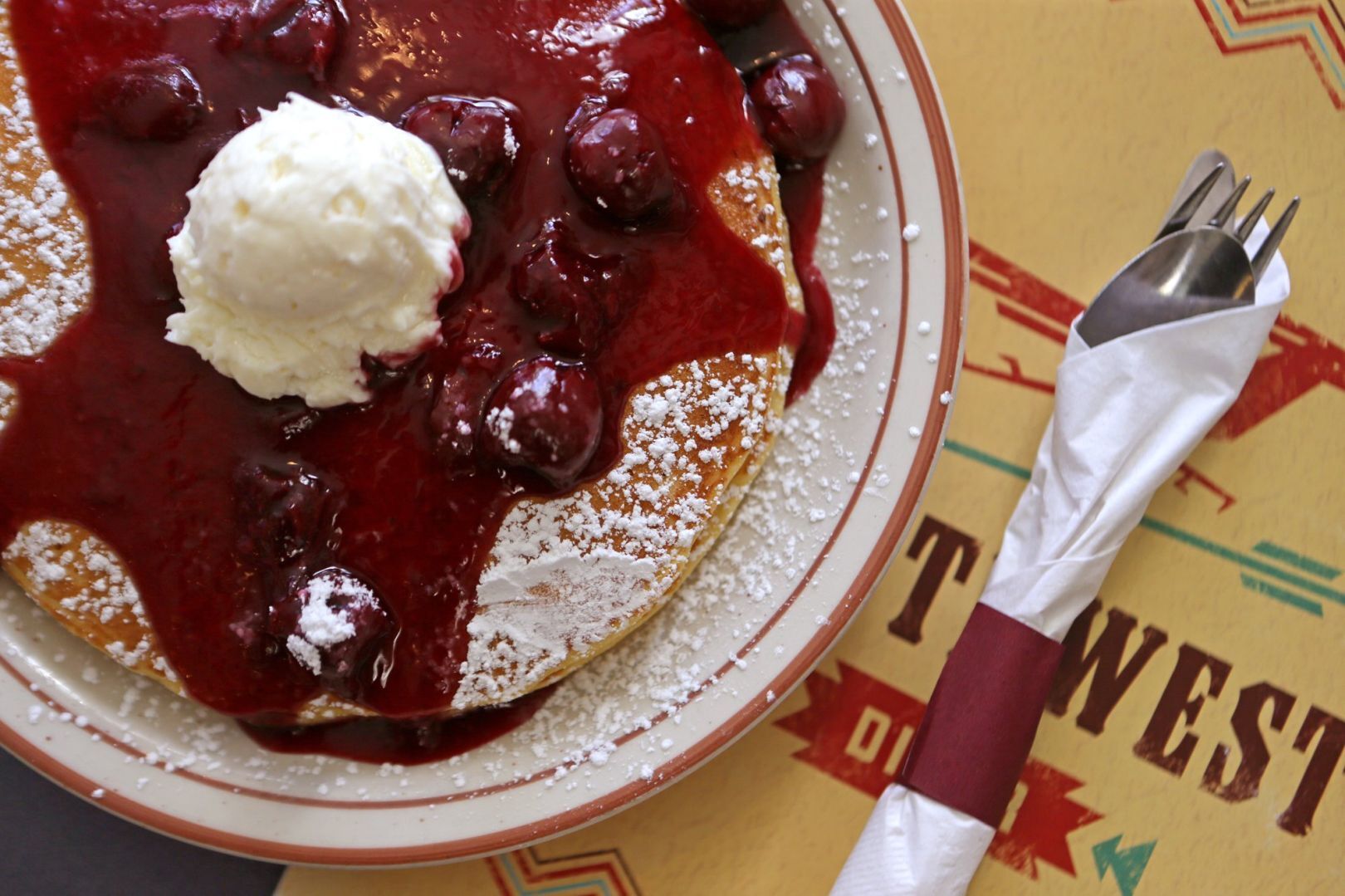 Buttermilk Cornmeal Pancakes at Southwest Diner